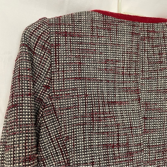 Banana Republic Red Tweed Cropped Blazer - Picture 9 of 16